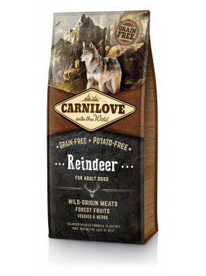 CARNILOVE DOG Reindeer, Adult (sac abîmé) 12kg