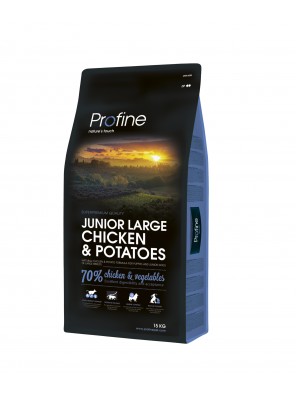 PROFINE DOG Junior Large - Chicken & Potatoes (sac abîmé) 15kg